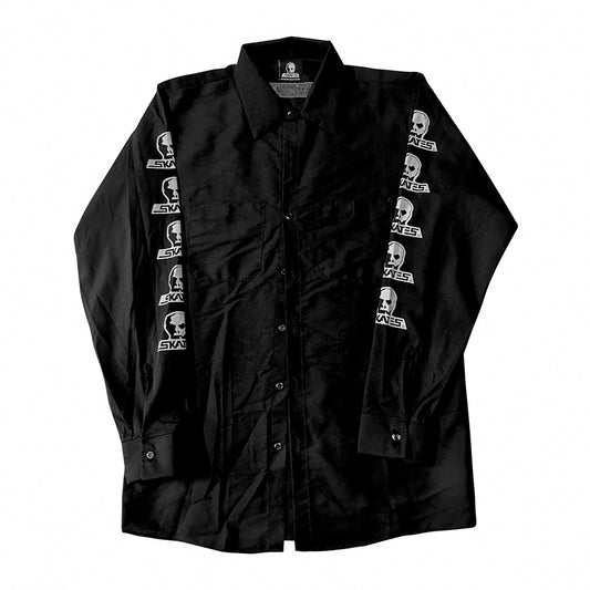 Skull Skates Skull Logo Work Shirt Black