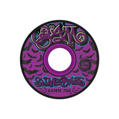 Slime Balls  Bam Margera Guest OG Slime Black Wheels 78A 60mm