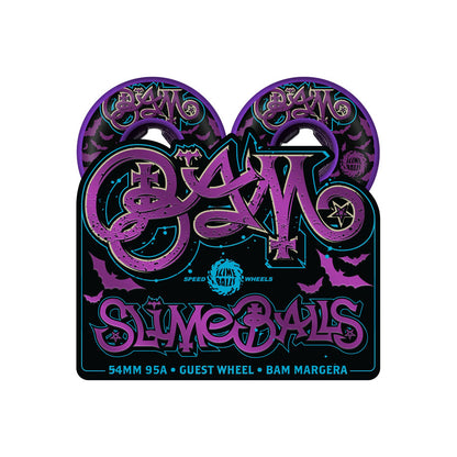 Slime Balls  Bam Margera Guest Purple Hardline Wheels  95A 54mm