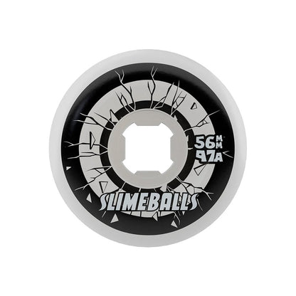 Slime Balls Rob Roskopp Five Reissue White Full Combo 97A Wheels 56mm