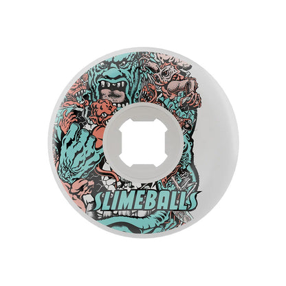 Slime Balls Rob Roskopp Five Reissue White Full Combo 97A Wheels 56mm