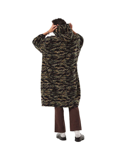 Slowtide Major Chilling Fleece Poncho Tiger Camo