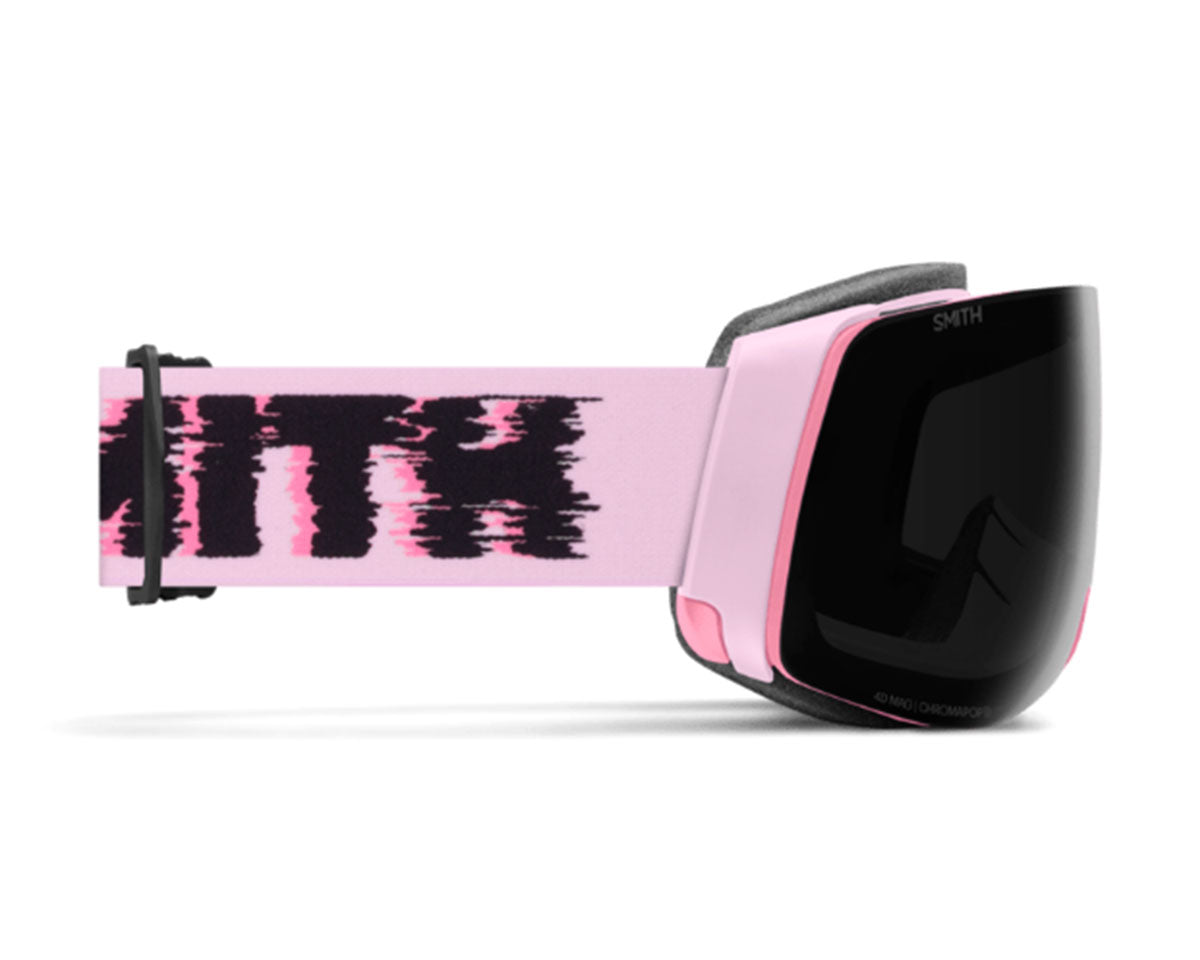 Smith 4D Mag Goggle Pink Frost Flex Glitch - ChromaPop Sun Black + Bonus Lens 2027