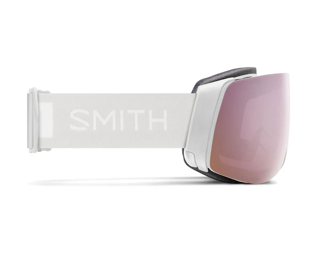 Smith 4D Mag Goggle White Vapor - ChromaPop Everyday Rose Gold Mirror  + Bonus Lens 2027