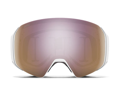 Smith 4D Mag S Goggle White Chunky Knit - ChromaPop Everyday Rose Gold Mirror + Bonus Lens 2026