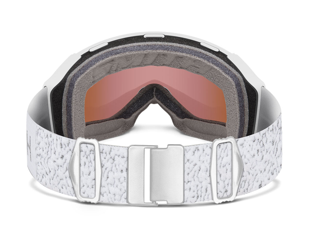 Smith 4D Mag S Goggle White Chunky Knit - ChromaPop Everyday Rose Gold Mirror + Bonus Lens 2026