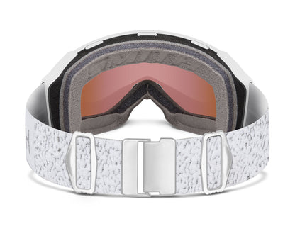 Smith 4D Mag S Goggle White Chunky Knit - ChromaPop Everyday Rose Gold Mirror + Bonus Lens 2026