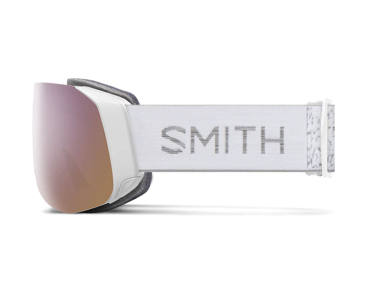 Smith 4D Mag S Goggle White Chunky Knit - ChromaPop Everyday Rose Gold Mirror + Lens 2027