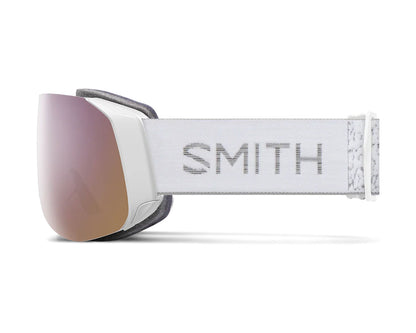Smith 4D Mag S Goggle White Chunky Knit - ChromaPop Everyday Rose Gold Mirror + Lens 2027