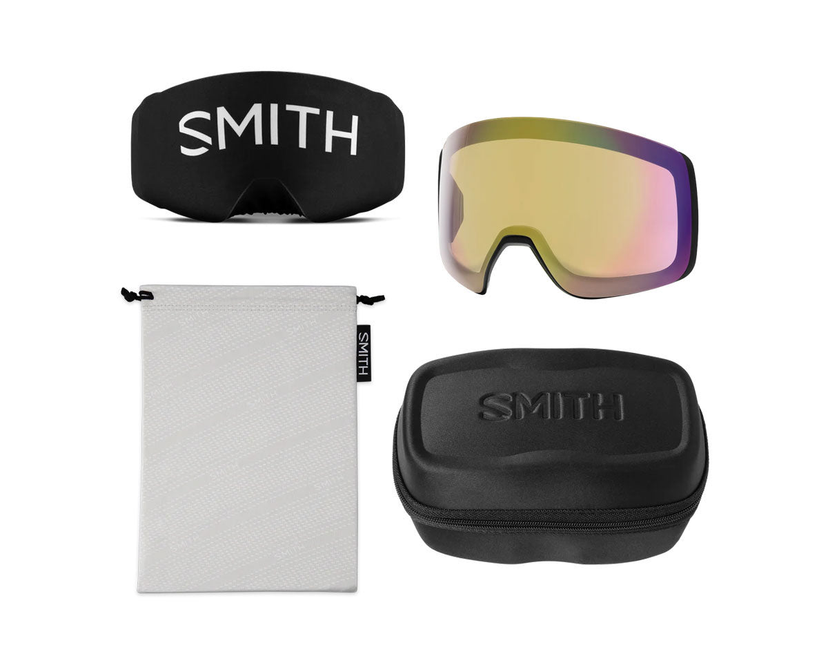 Smith 4D Mag XL Goggle Black - ChromaPop Sun Red Mirror + Bonus Lens 2027