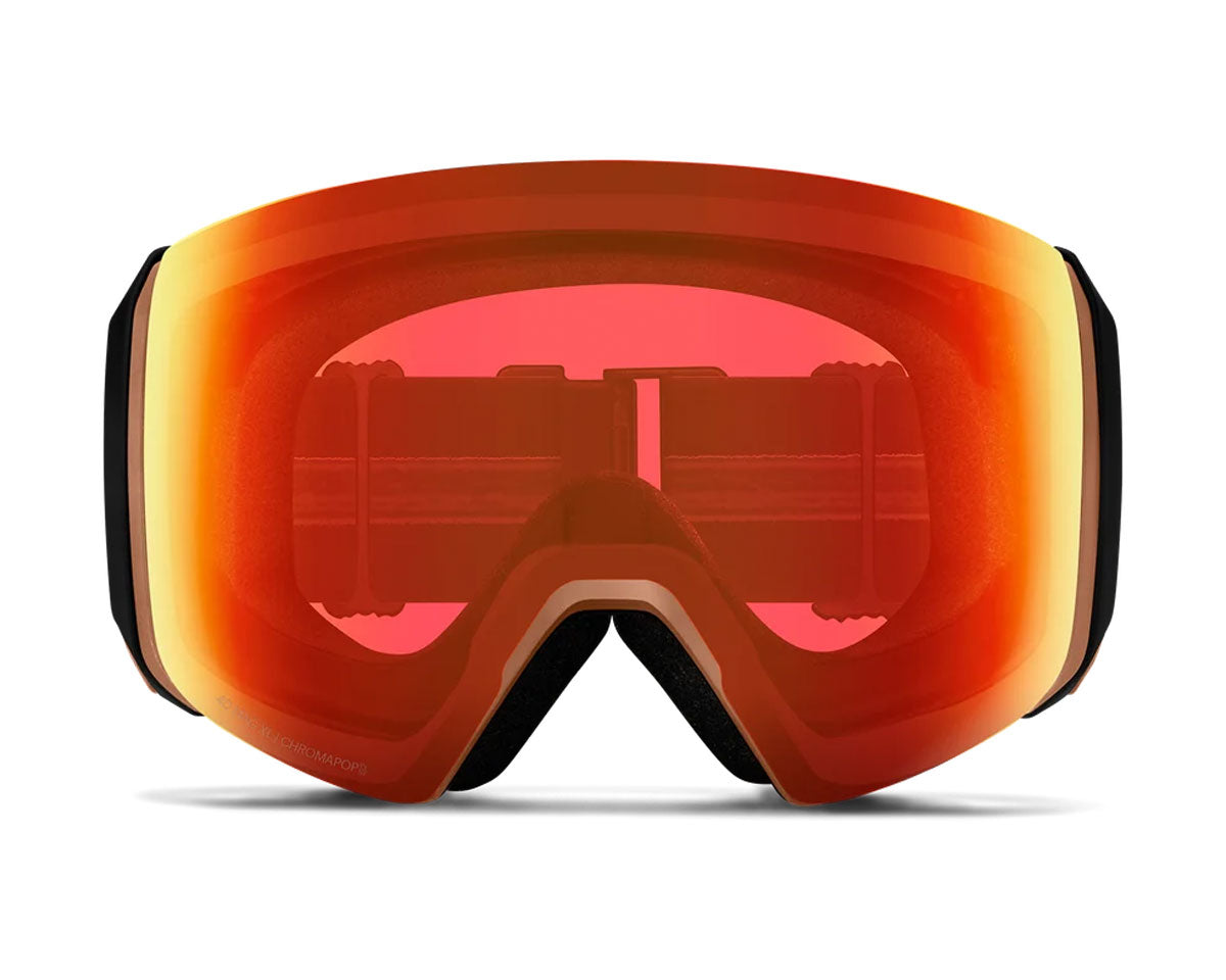 Smith 4D Mag XL Goggle Black Warm Steel - ChromaPop Everyday Red Mirror + Bonus Lens 2027
