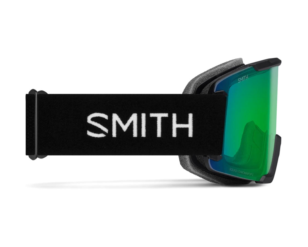 Smith Squad Goggle Black - ChromaPop Everyday Green Mirror + Bonus Lens 2027
