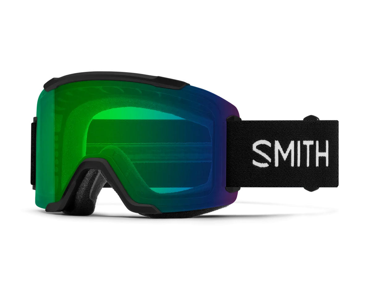 Smith Squad Goggle Black - ChromaPop Everyday Green Mirror + Bonus Lens 2027
