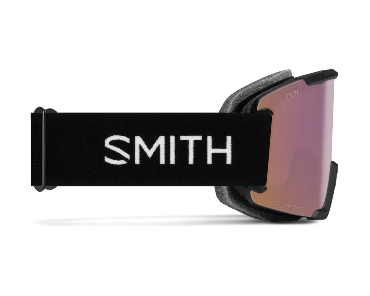 Smith Squad Goggle Black - ChromaPop Everyday Rose Gold Mirror + Bonus Lens 2027