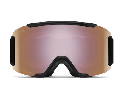 Smith Squad Goggle Black - ChromaPop Everyday Rose Gold Mirror + Bonus Lens 2027