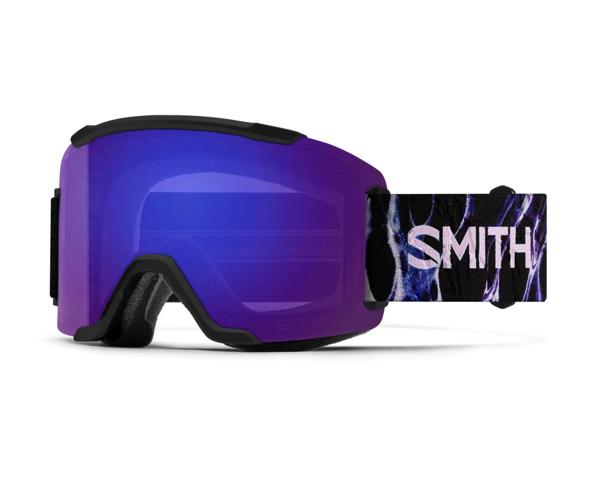 Smith Squad Goggle Black Flex Plasma - ChromaPop Everyday Violet Mirror + Bonus Lens 2027