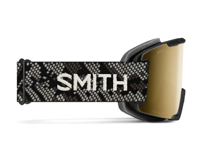 Smith Squad Goggle Black Snakeskin - ChromaPop Sun Black Gold Mirror + Bonus Lens 2027