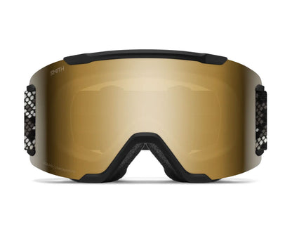 Smith Squad Goggle Black Snakeskin - ChromaPop Sun Black Gold Mirror + Bonus Lens 2027