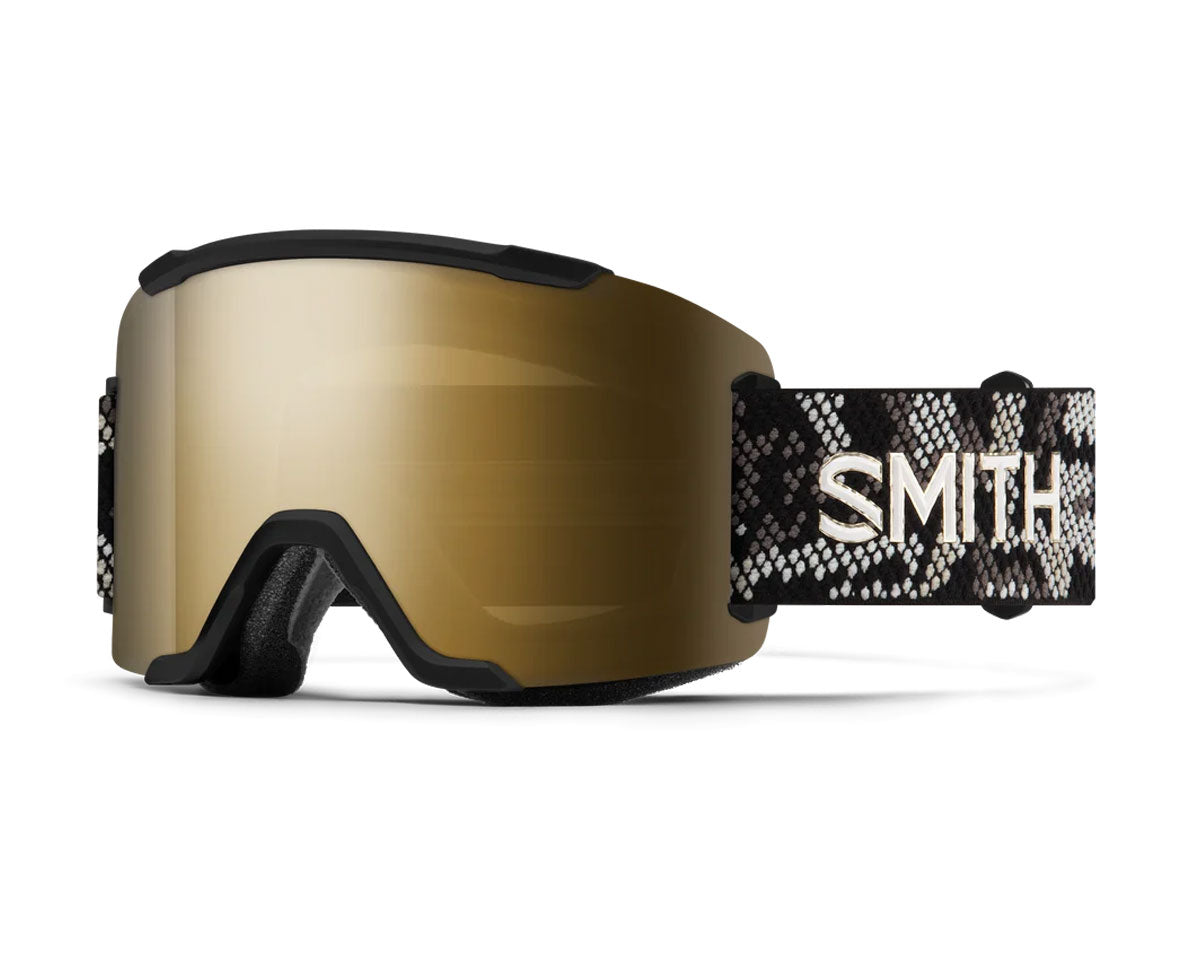 Smith Squad Goggle Black Snakeskin - ChromaPop Sun Black Gold Mirror + Bonus Lens 2027