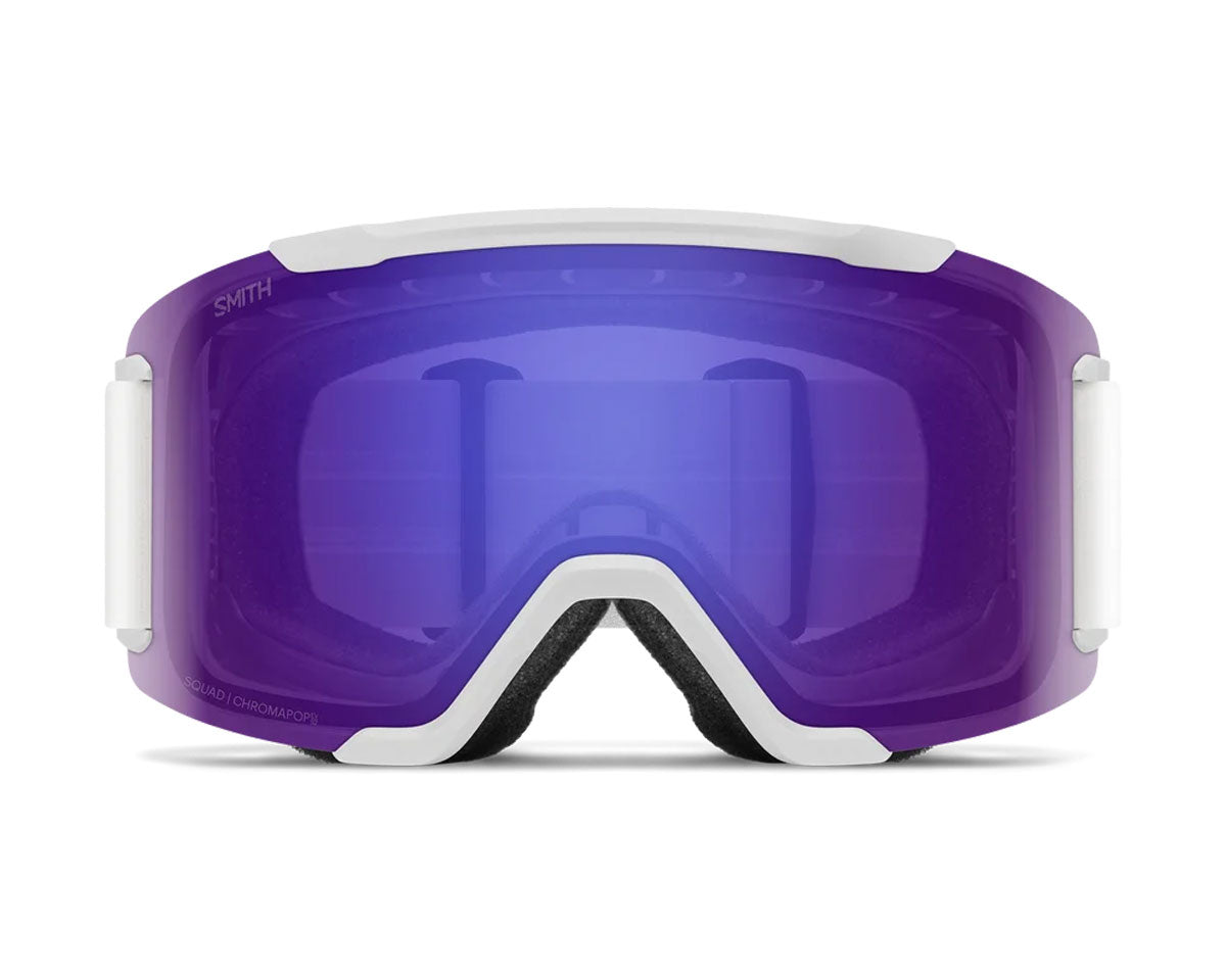Smith Squad Goggle White Vapor - ChromaPop Everyday Violet Mirror + Bonus Lens 2027