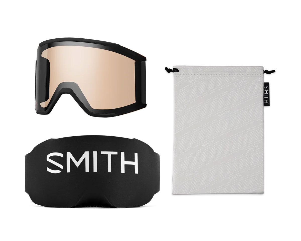 Smith Squad Mag Goggle Black - ChromaPop Sun Green Mirror + Bonus Lens 2027