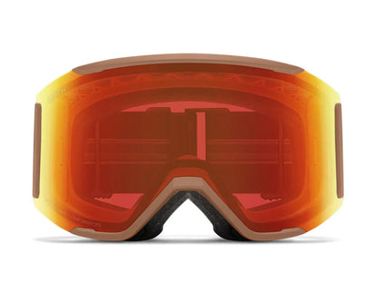 Smith Squad Mag Goggle Camel Warm Steel - ChromaPop Everyday Red Mirror + Bonus Lens 2027