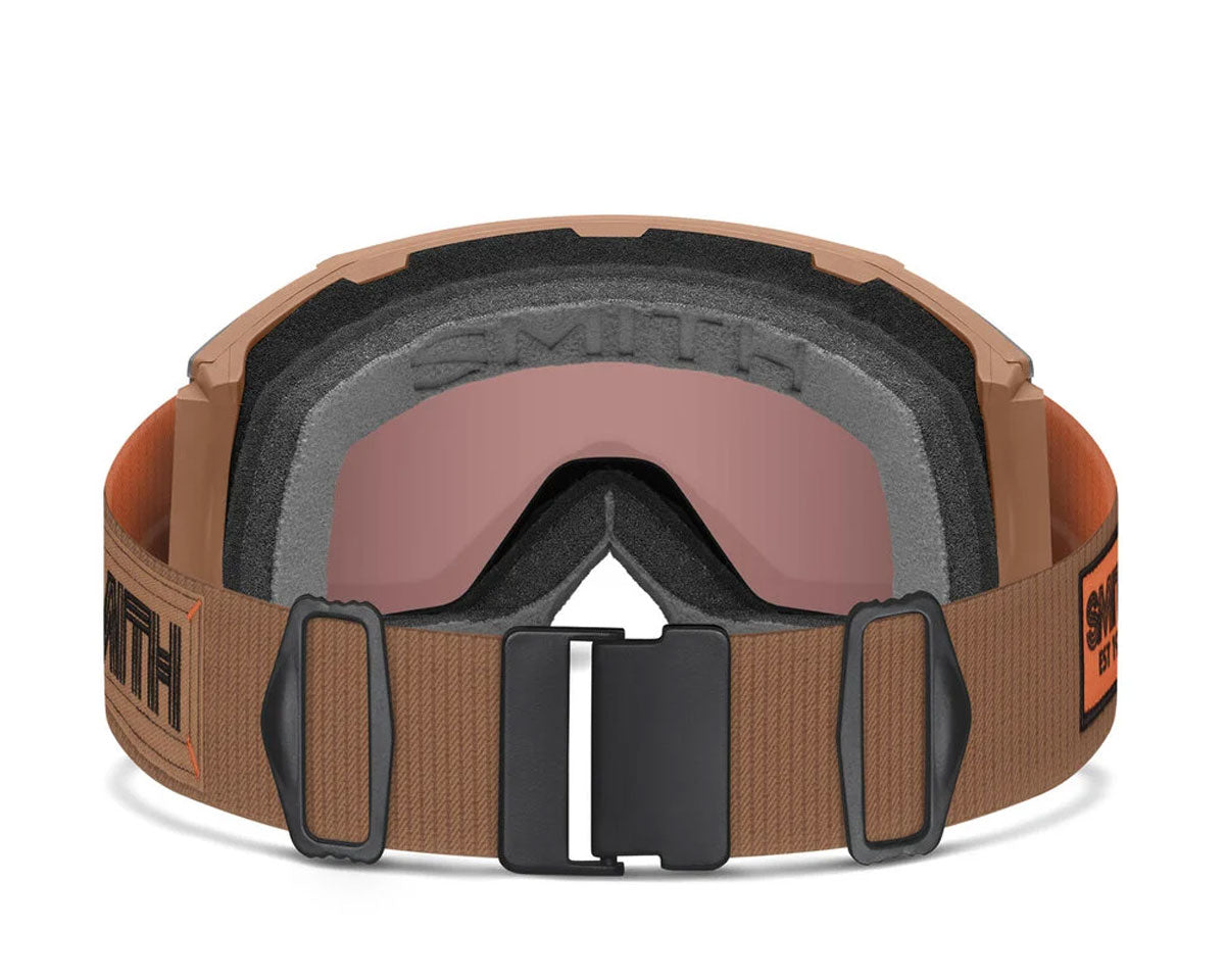 Smith Squad Mag Goggle Camel Warm Steel - ChromaPop Everyday Red Mirror + Bonus Lens 2027