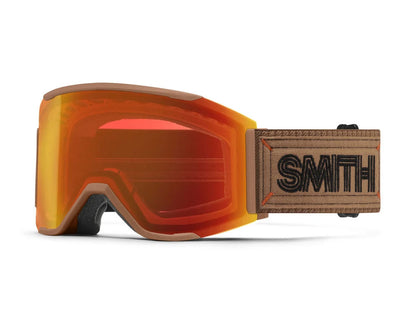 Smith Squad Mag Goggle Camel Warm Steel - ChromaPop Everyday Red Mirror + Bonus Lens 2027