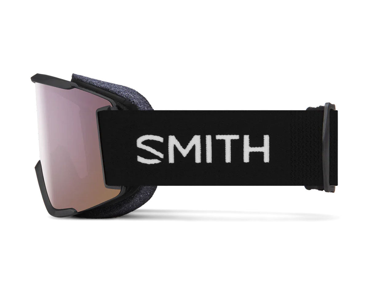 Smith Squad S Goggle Black - ChromaPop Everyday Rose Gold Mirror + Bonus Lens 2026
