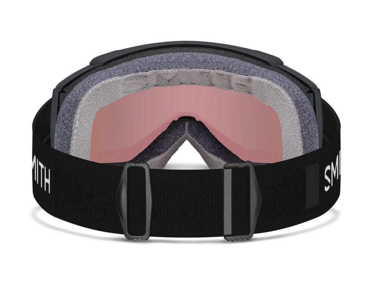 Smith Squad S Goggle Black - ChromaPop Everyday Rose Gold Mirror + Bonus Lens 2026