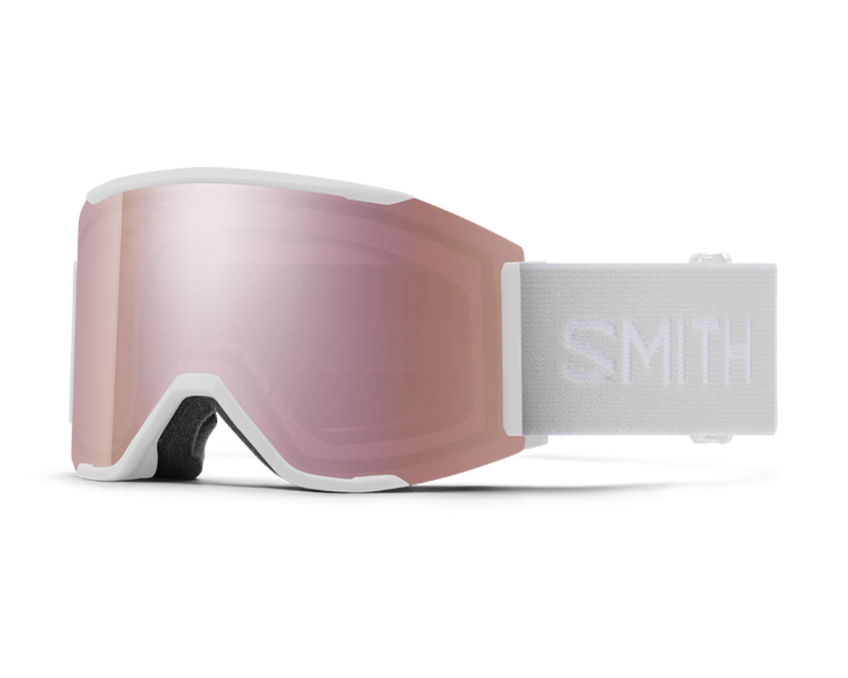 Smith Squad S Goggle White Vapor - ChromaPop Everyday Rose Gold Mirror + Bonus Lens 2026