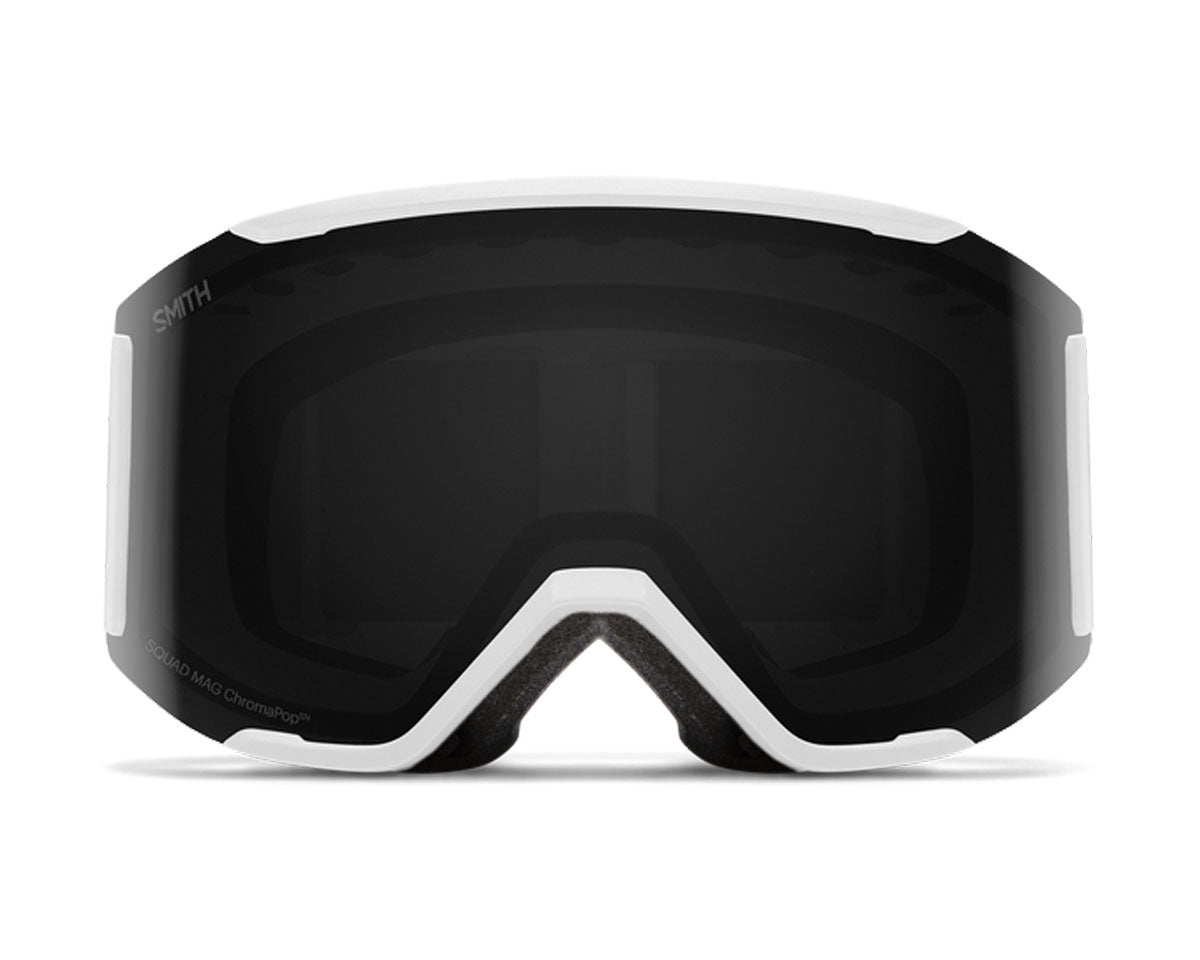 Smith Squad S Goggle White Vapor - ChromaPop Sun Platinum Mirror + Bonus Lens 2026