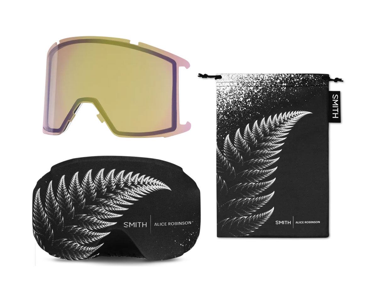 Smith Squad XL Goggle Alice Robinson AC - ChromaPop Sun Platinum