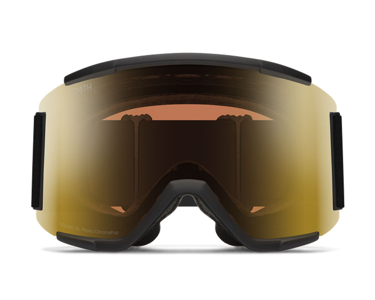 Smith Squad XL Goggle Black - ChromaPop Pro Photochromic Gold