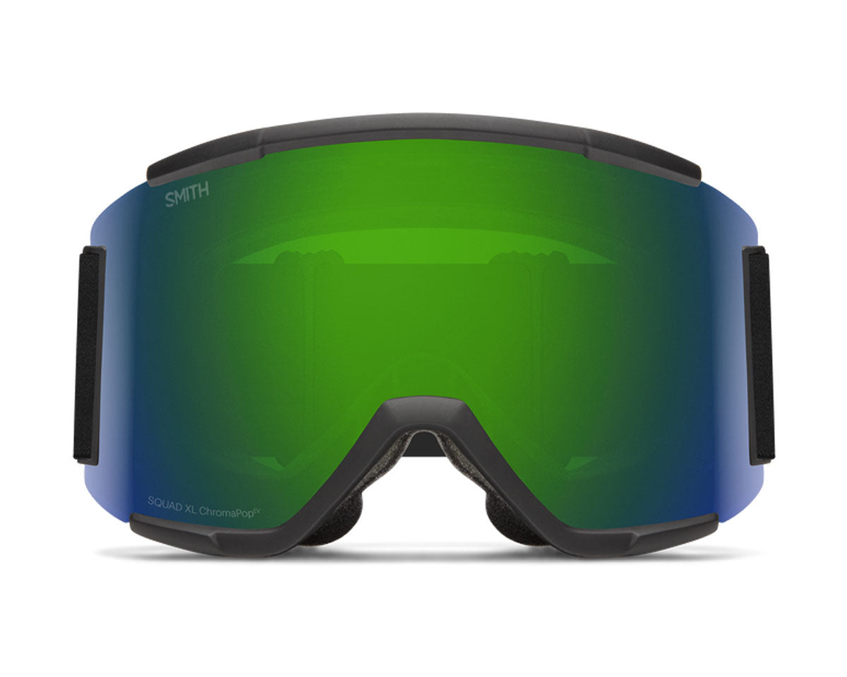 Smith Squad XL Goggle Black - ChromaPop Sun Green Mirror + Bonus Lens 2026