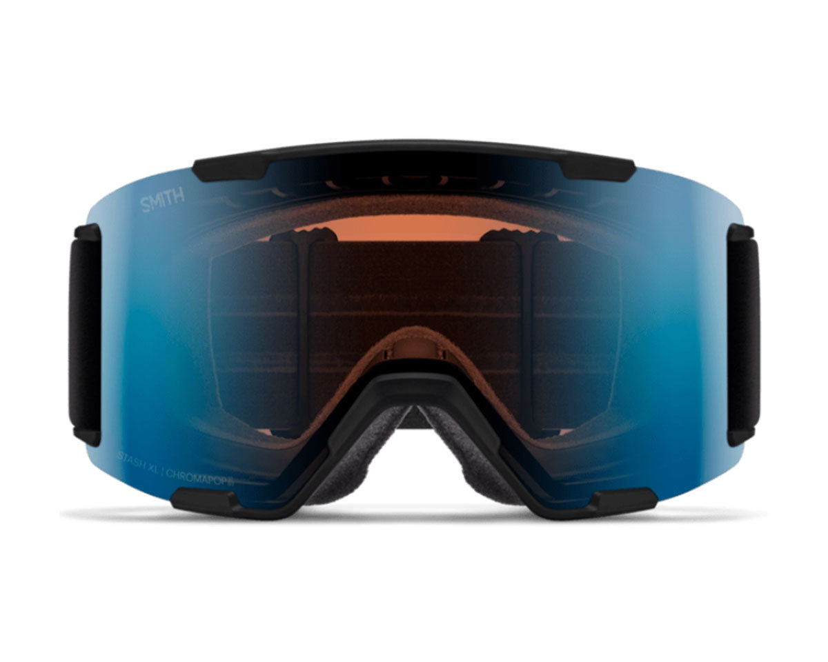 Smith Stash XL Goggle Black - ChromaPop Pro Photochromic Blue Mirror + Bonus Lens 2027