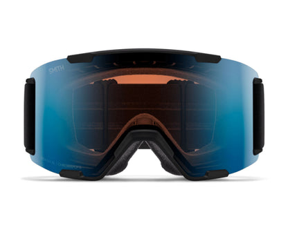 Smith Stash XL Goggle Black - ChromaPop Pro Photochromic Blue Mirror + Bonus Lens 2027