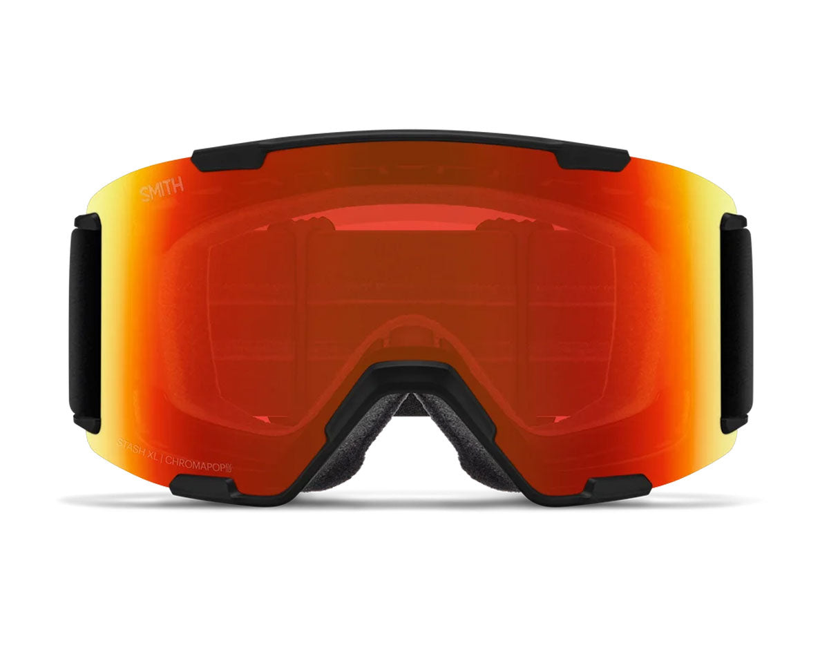 Smith Stash XL Goggle Black - ChromaPop Sun Red Mirror + Bonus Lens 2027