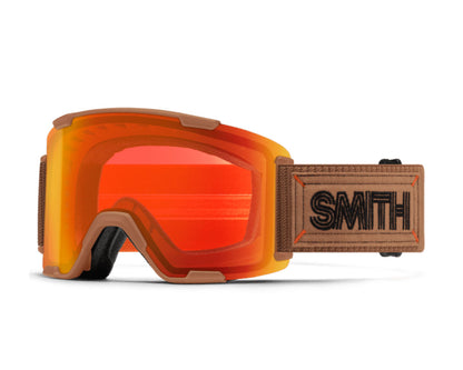 Smith Stash XL Goggle Camel Warm Steel - ChromaPop Everyday Red Mirror + Bonus Lens 2027