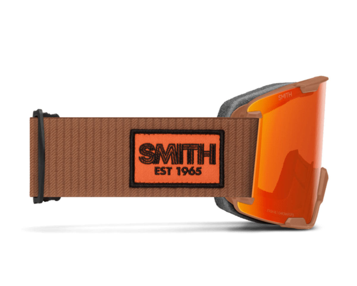Smith Stash XL Goggle Camel Warm Steel - ChromaPop Everyday Red Mirror + Bonus Lens 2027