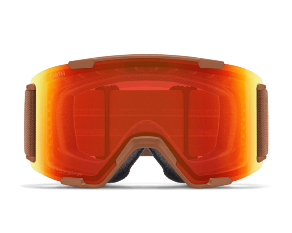 Smith Stash XL Goggle Camel Warm Steel - ChromaPop Everyday Red Mirror + Bonus Lens 2027