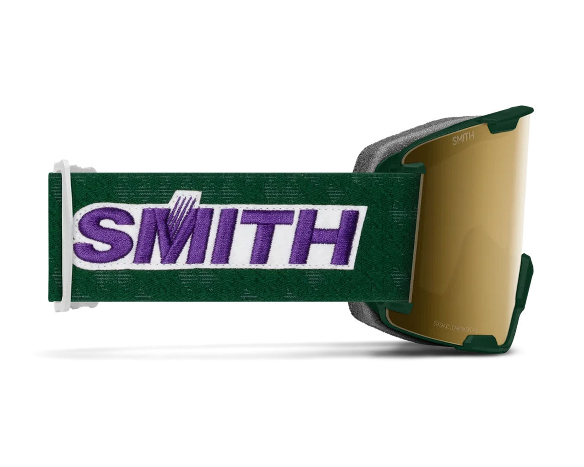 Smith Stash XL Goggle Evergreen Retro Classic - ChromaPop Sun Black Gold Mirror + Bonus Lens 2027