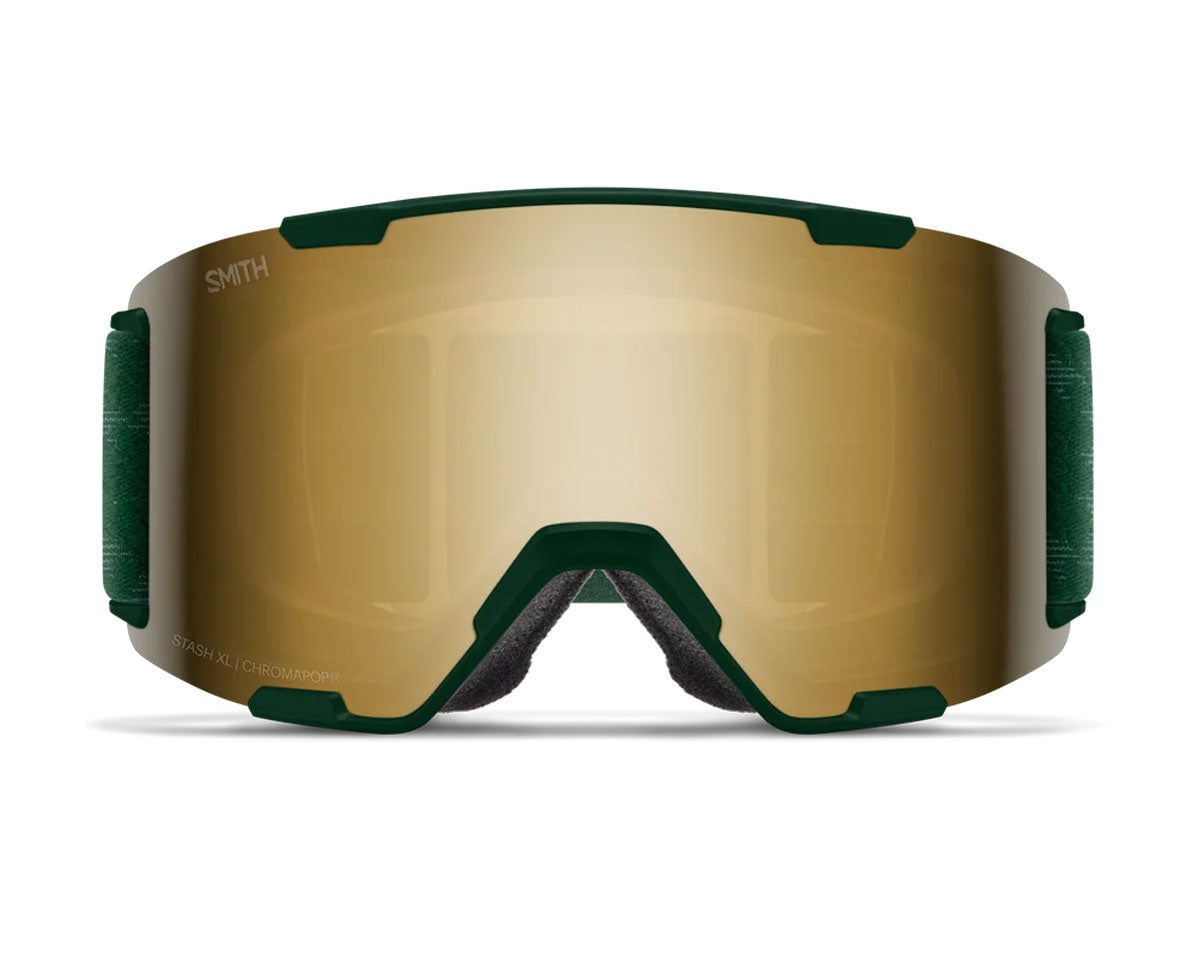 Smith Stash XL Goggle Evergreen Retro Classic - ChromaPop Sun Black Gold Mirror + Bonus Lens 2027