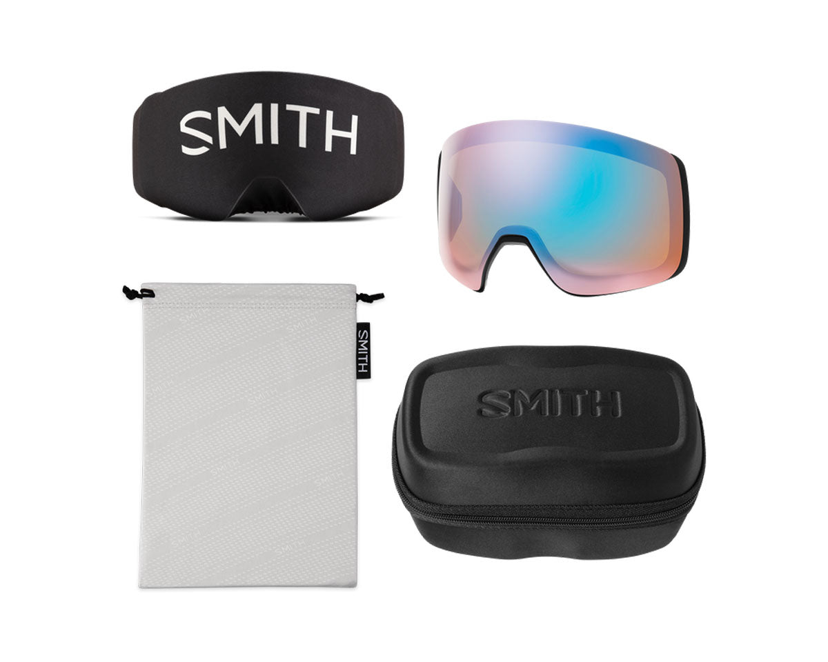 Smith 4D Mag S Goggle White Chunky Knit - ChromaPop Sun Platinum Mirror + Bonus Lens 2027