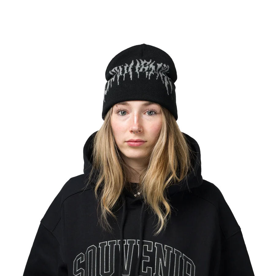 Souvenir Dirty Cuff Beanie Black 2027