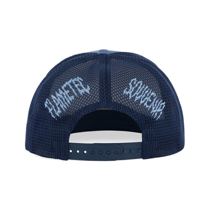 Souvenir Flame Trucker Hat Blue