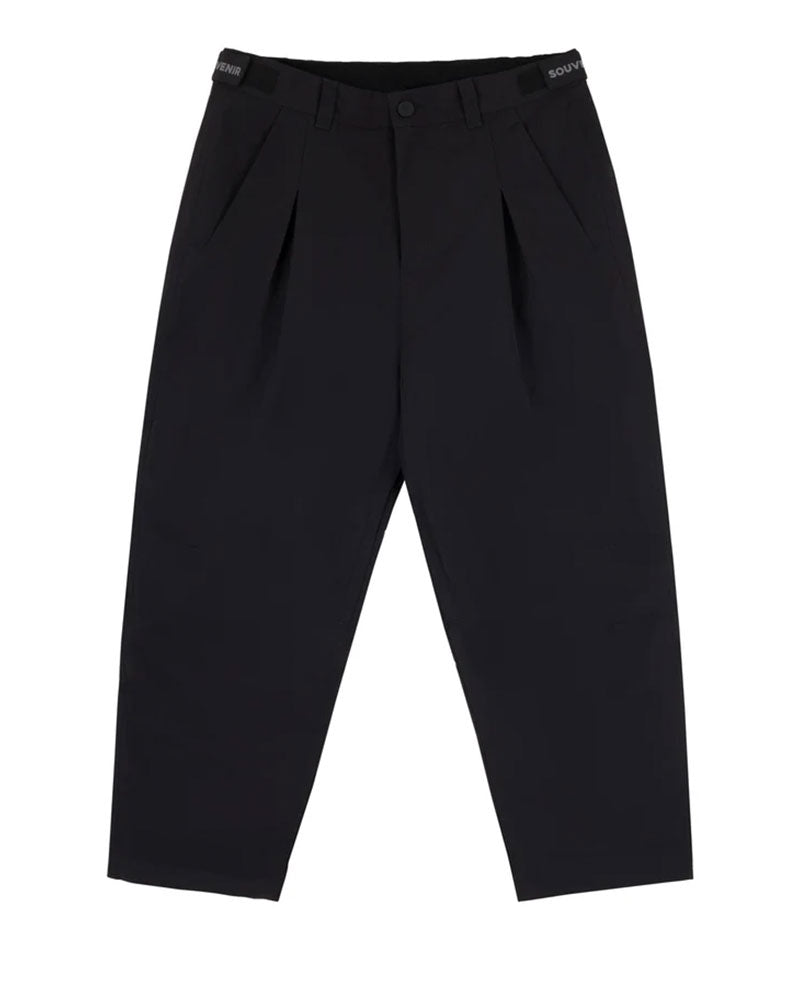Souvenir Pleated Chino Pant Black 2027