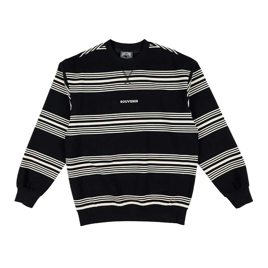 Souvenir Striped Crew Black 2027