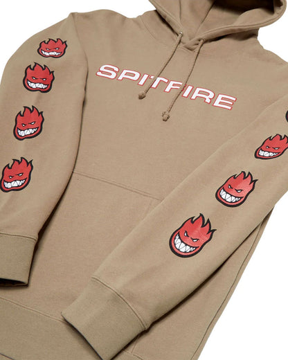 Spitfire Bighead Fill Hoodie Sandstone/Red