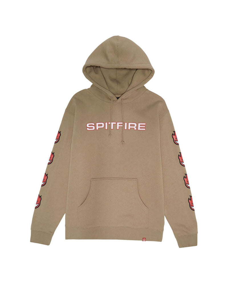 Spitfire Bighead Fill Hoodie Sandstone/Red